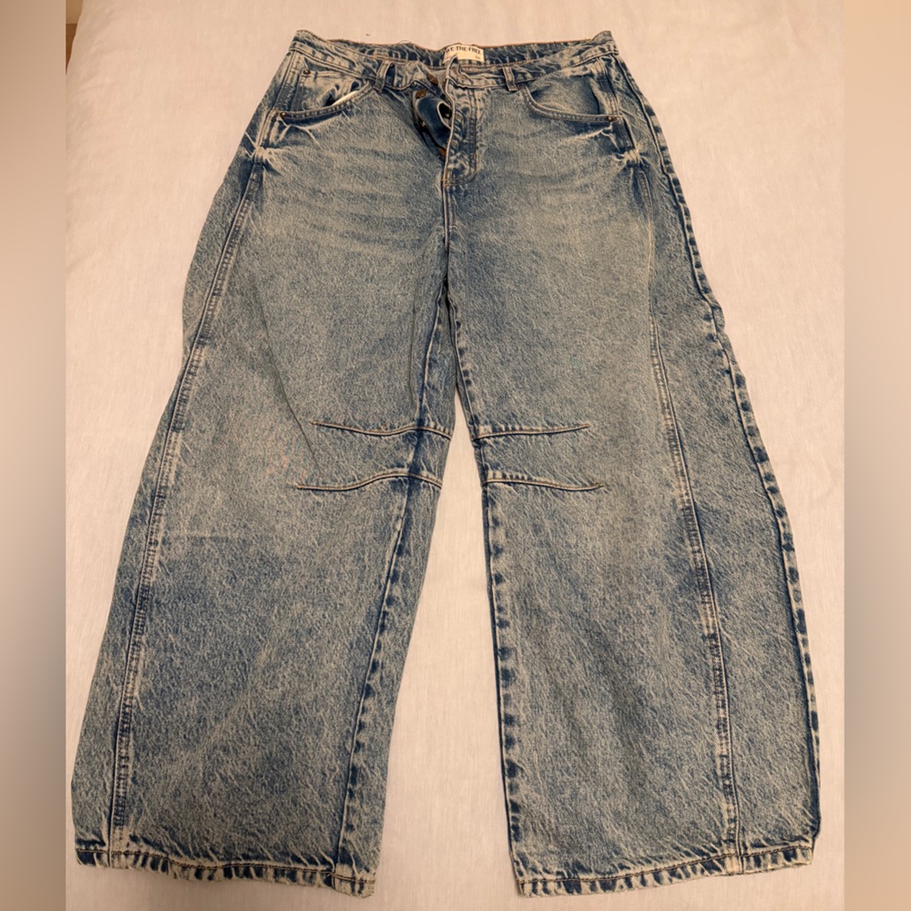 We the Free Good Luck Mid-Rise barrel Jeans size 30